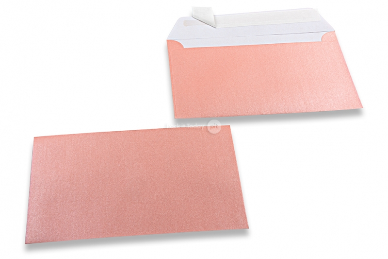 Briefumschläge in babyrosa mit Perlmutteffekt - 114 x 162 mm