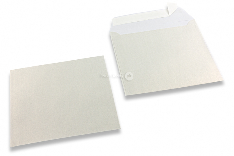 Weiss Briefumschläge mit Perlmutteffekt - 155 x 155 mm