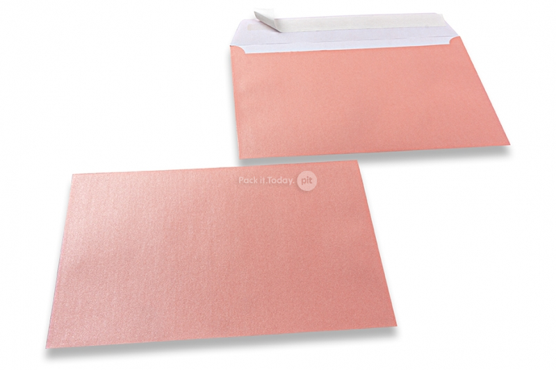 Briefumschläge in babyrosa mit Perlmutteffekt - 162 x 229 mm