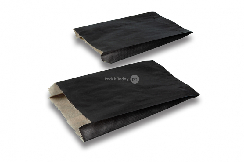 Geschenktüten aus farbigem Papier - Schwarz, 150 x 210 x 40 mm
