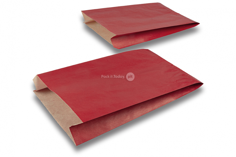 Geschenktüten aus farbigem Papier - Rot, 200 x 320 x 70 mm
