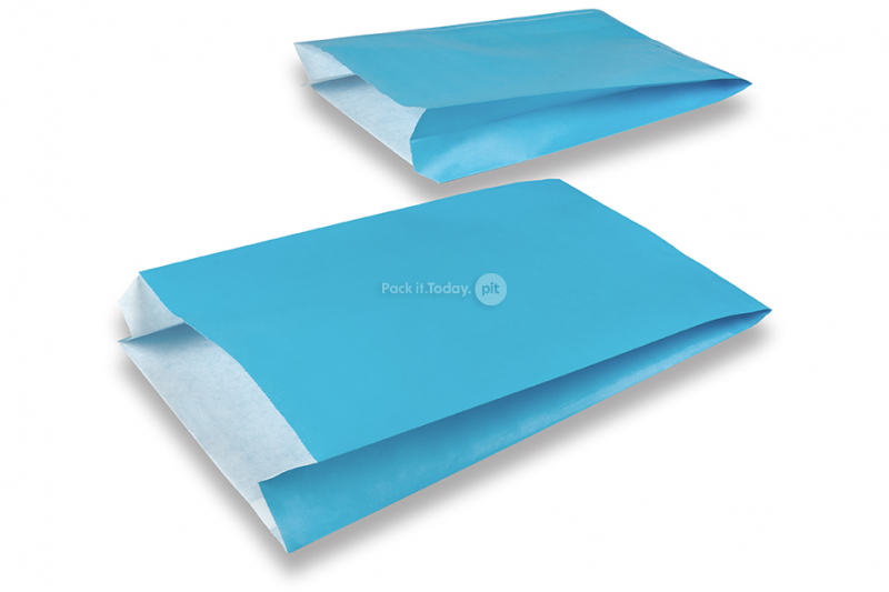 Geschenktüten aus farbigem Papier - Blau, 200 x 320 x 70 mm