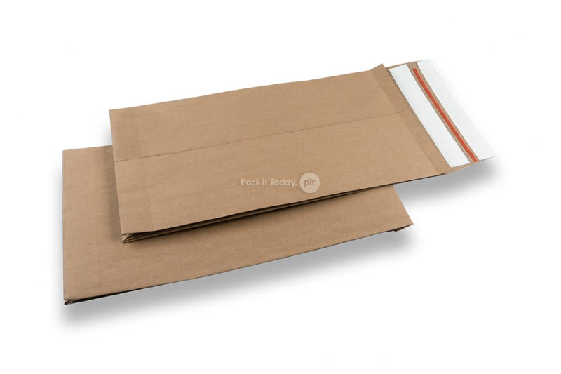 Wiederverschließbare Versandtaschen Papier - 250 x 430 x 80 mm