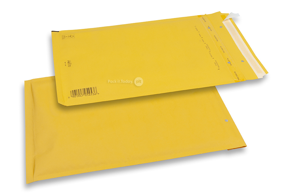 Luftpolstertaschen farbig - Gelb, 80 Gramm 230 x 324 mm