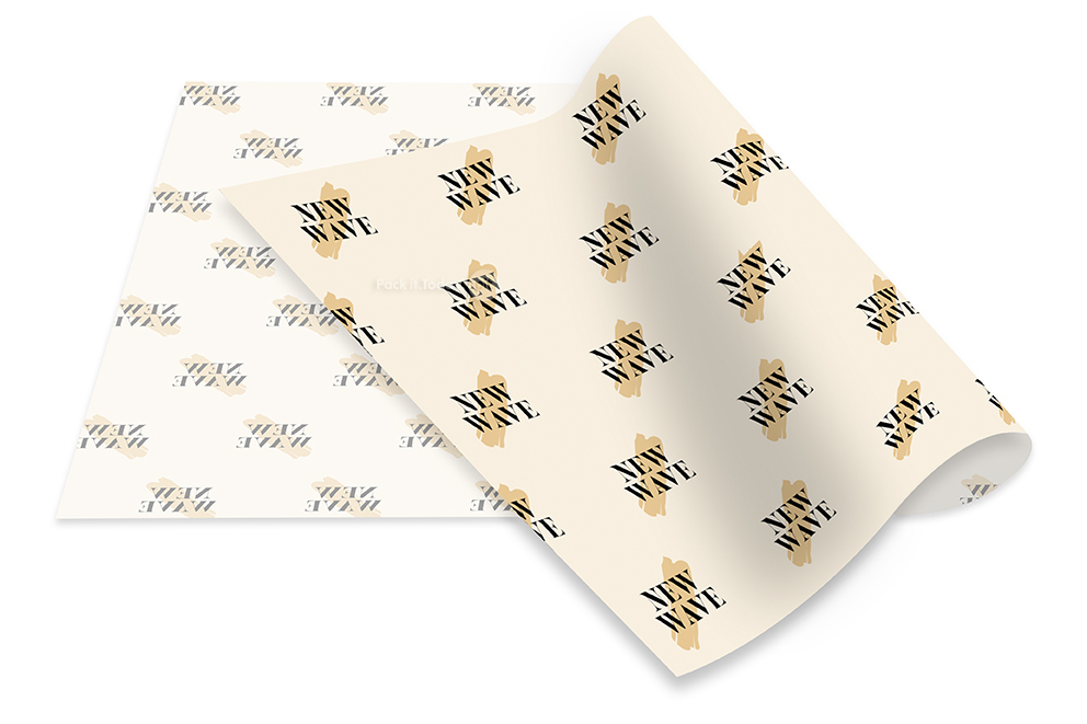 Bedrucktes Seidenpapier - mit Beispieldruck