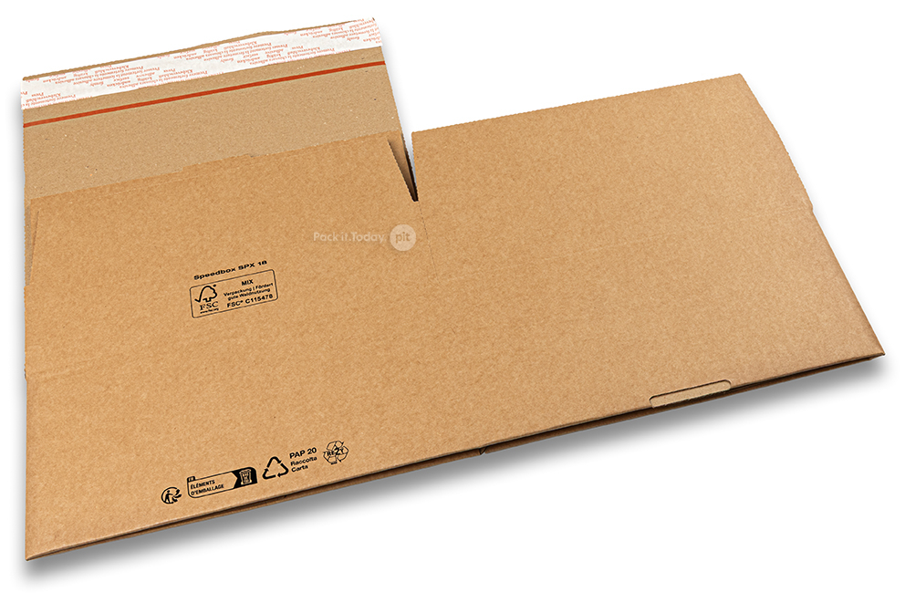 Blitzbodenkarton SpeedBox - braun, 270 x 270 x 120 mm - SPX18