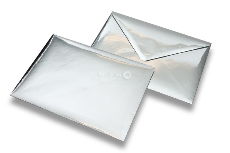 Silber Metallic glänzende Briefumschläge