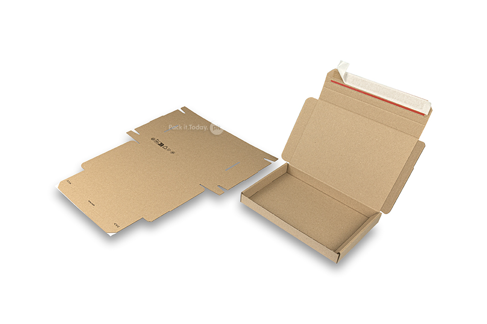Maxibriefkartons mit Selbstklebestreifen - 230 x 160 x 25 mm (A5), Braun