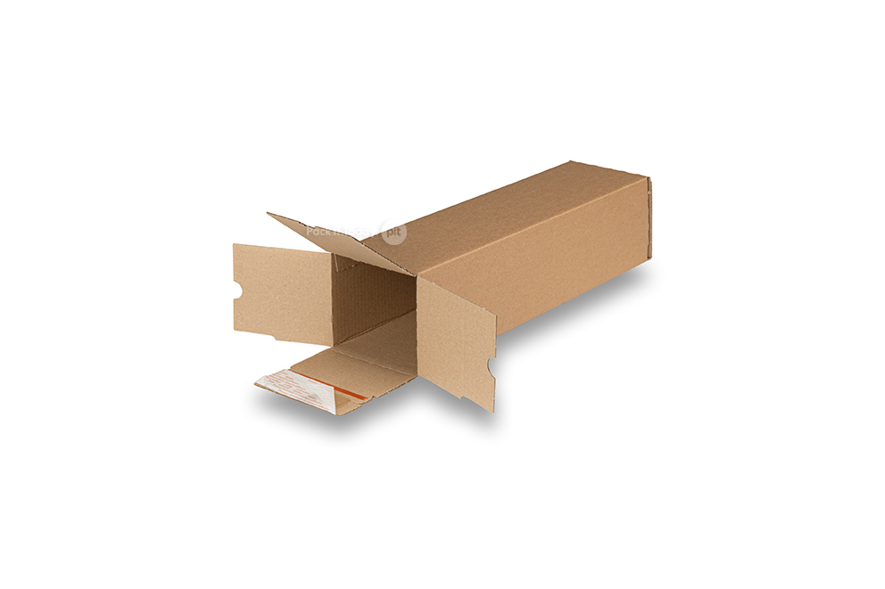 Quadratische Versandhülsen mit Klebestreifen QuattroStar - 310 x 105 x 105 mm