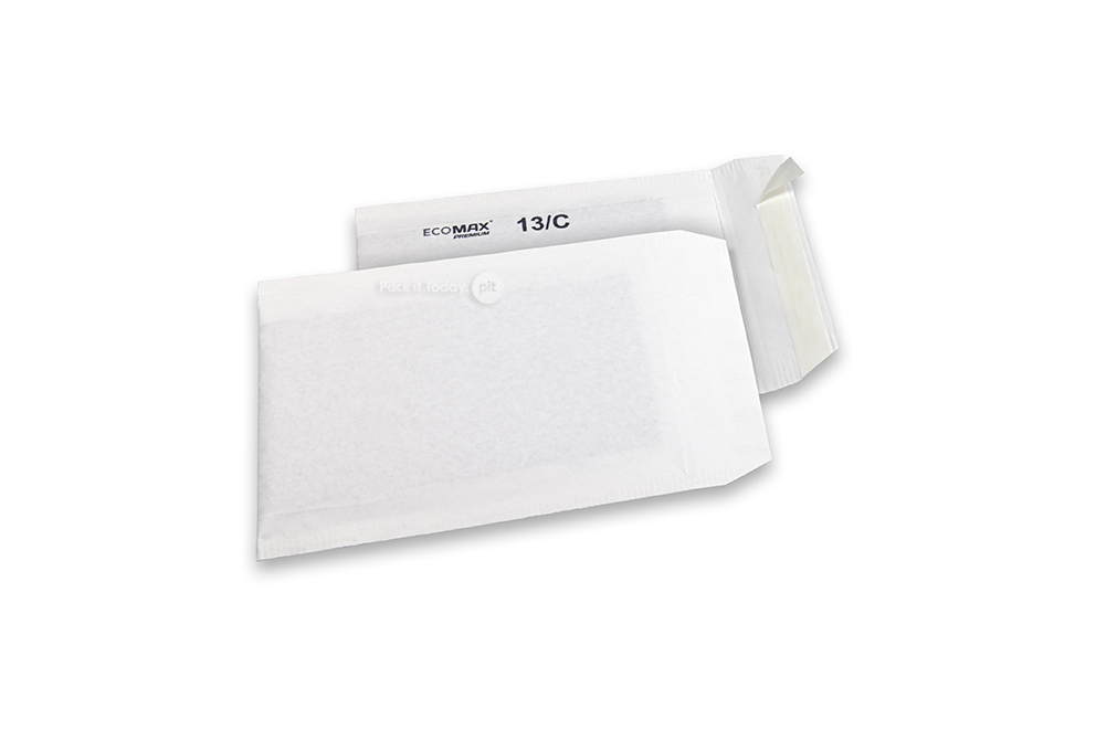 Luftpolstertaschen aus Papier – Ecomax - 150 x 215 mm, 13/C, Weiß